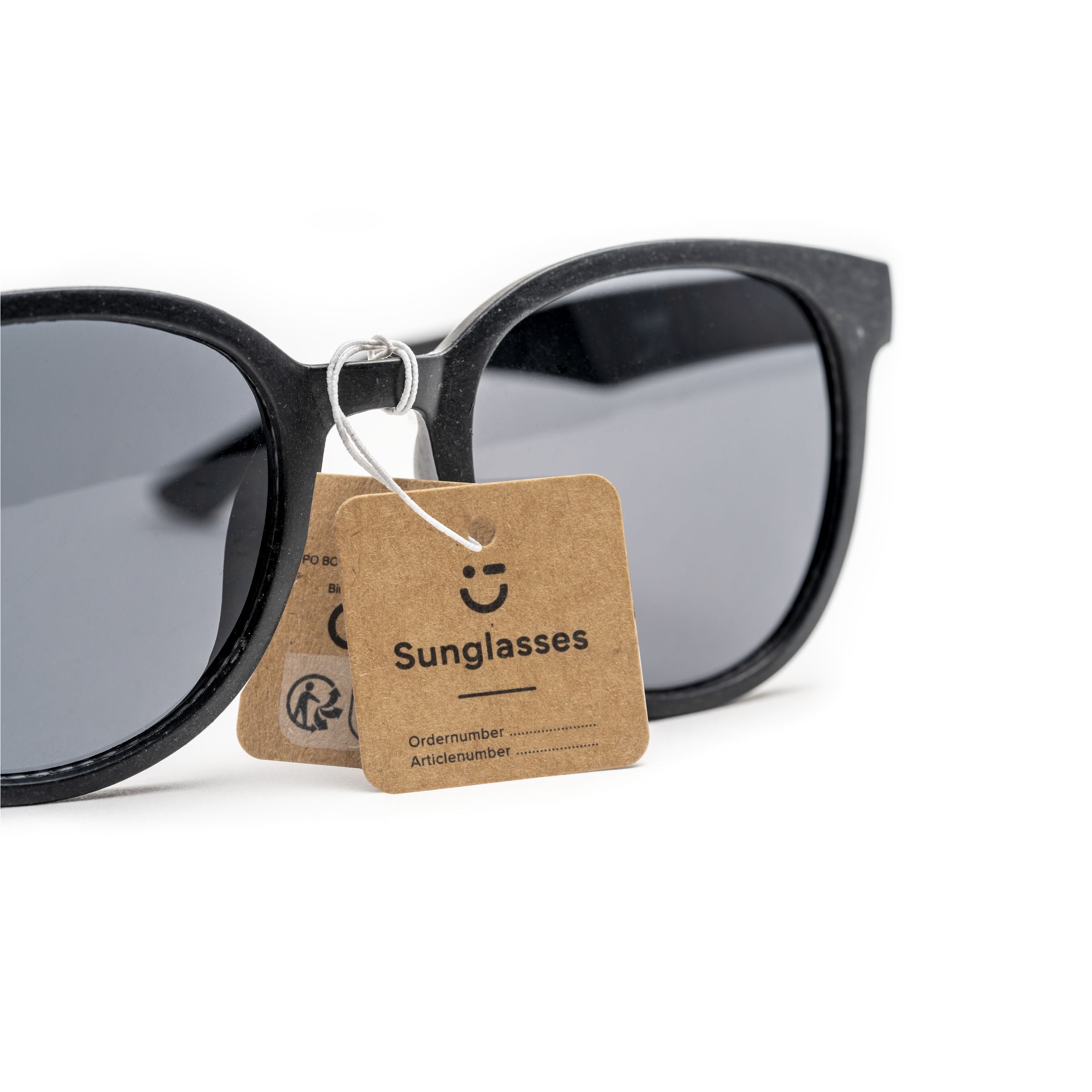 Eco Wheatstraw Sonnenbrille aus Weizenstroh - Schwarz