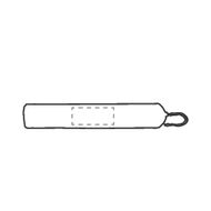 Siebdruck auf der Tasche 250 x 100 mm 3241