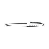 Bild der Druckfläche von Tampondruck rechts neben dem Clip in Gold oder Silber 35 x 6 mm 3328