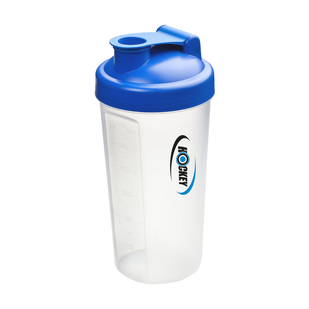 Shaker Protein 600 ml Proteinshaker Trinkbecher - Blau - Produktbild der Sportflaschen & Shaker Kollektion