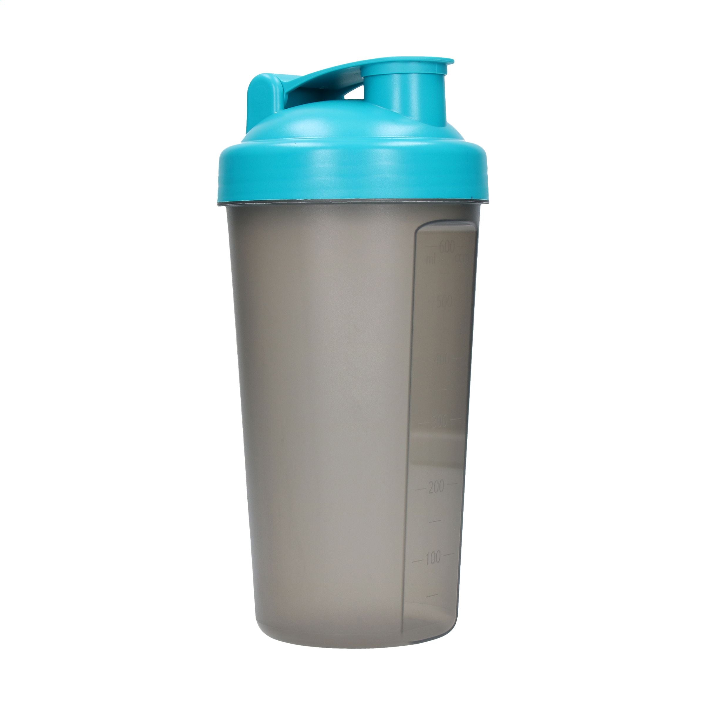 Shaker Protein 600 ml Proteinshaker Trinkbecher - Türkis/Grau