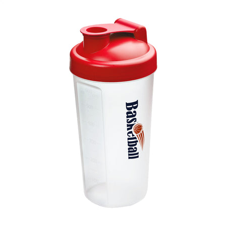 Shaker Protein 600 ml Proteinshaker Trinkbecher - Rot