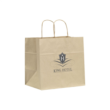 Leaf It Bag aus recyceltem Graspapier (90 g/m²) L - Braun