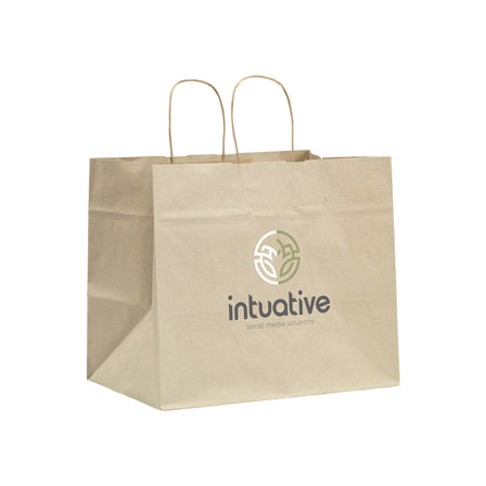 Leaf It Bag aus recyceltem Graspapier (90 g/m²) XL - Braun