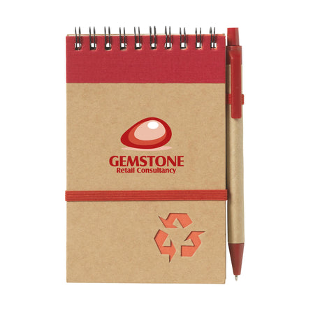 RecycleNote-M Notizbuch - Rot