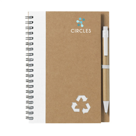 RecycleNote-L Notizbuch - Weiß