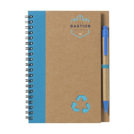 RecycleNote-L Notizbuch - Blau