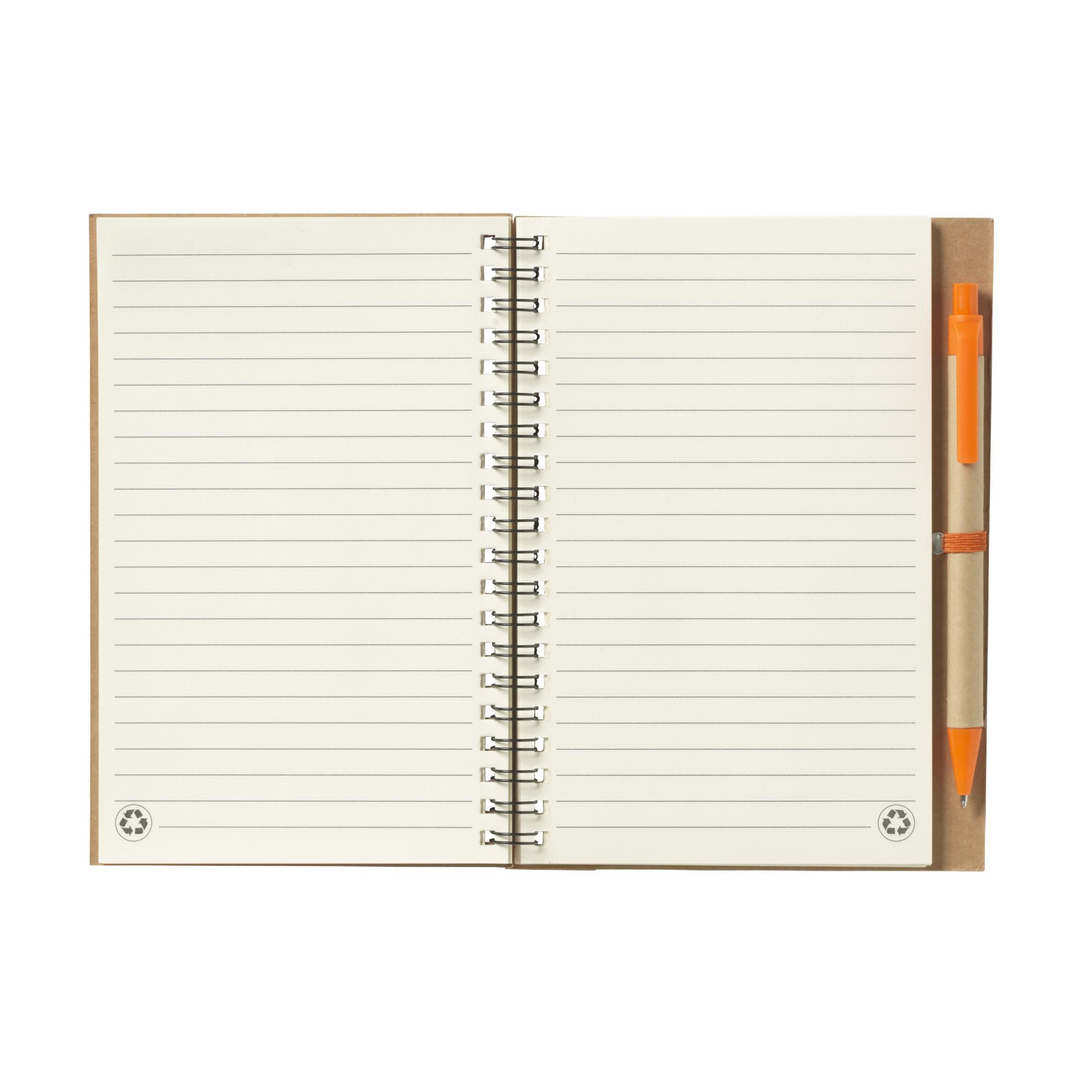 RecycleNote-L Notizbuch - Orange