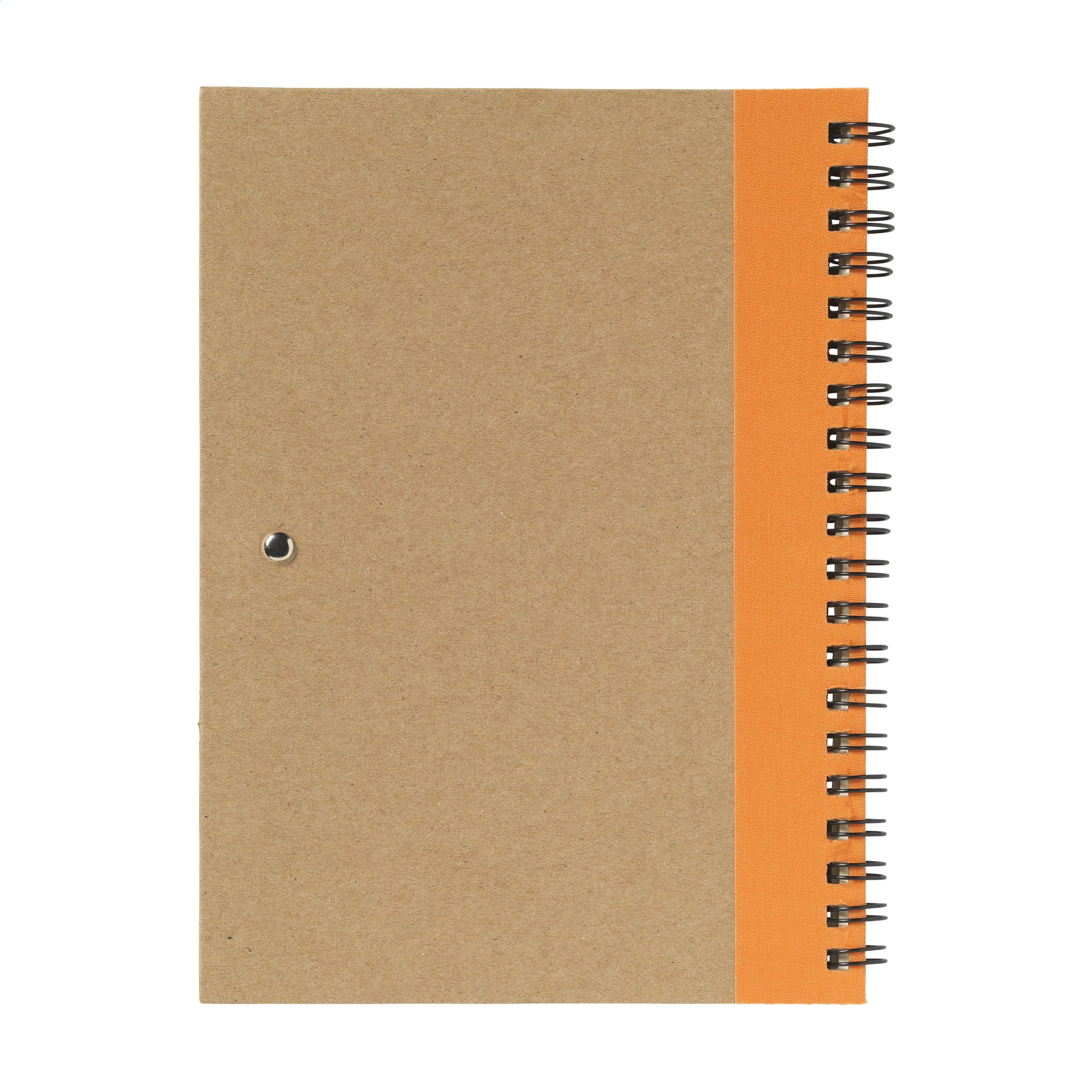 RecycleNote-L Notizbuch - Orange