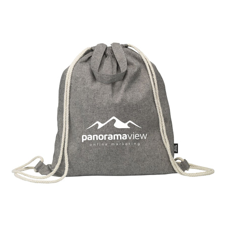 GRS Recycled Cotton PromoBag Plus (180 g/m²) Rucksack - Grau