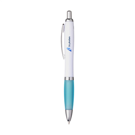 Athos Trans GRS Recycled ABS Kugelschreiber - Hellblau, blauschreibend