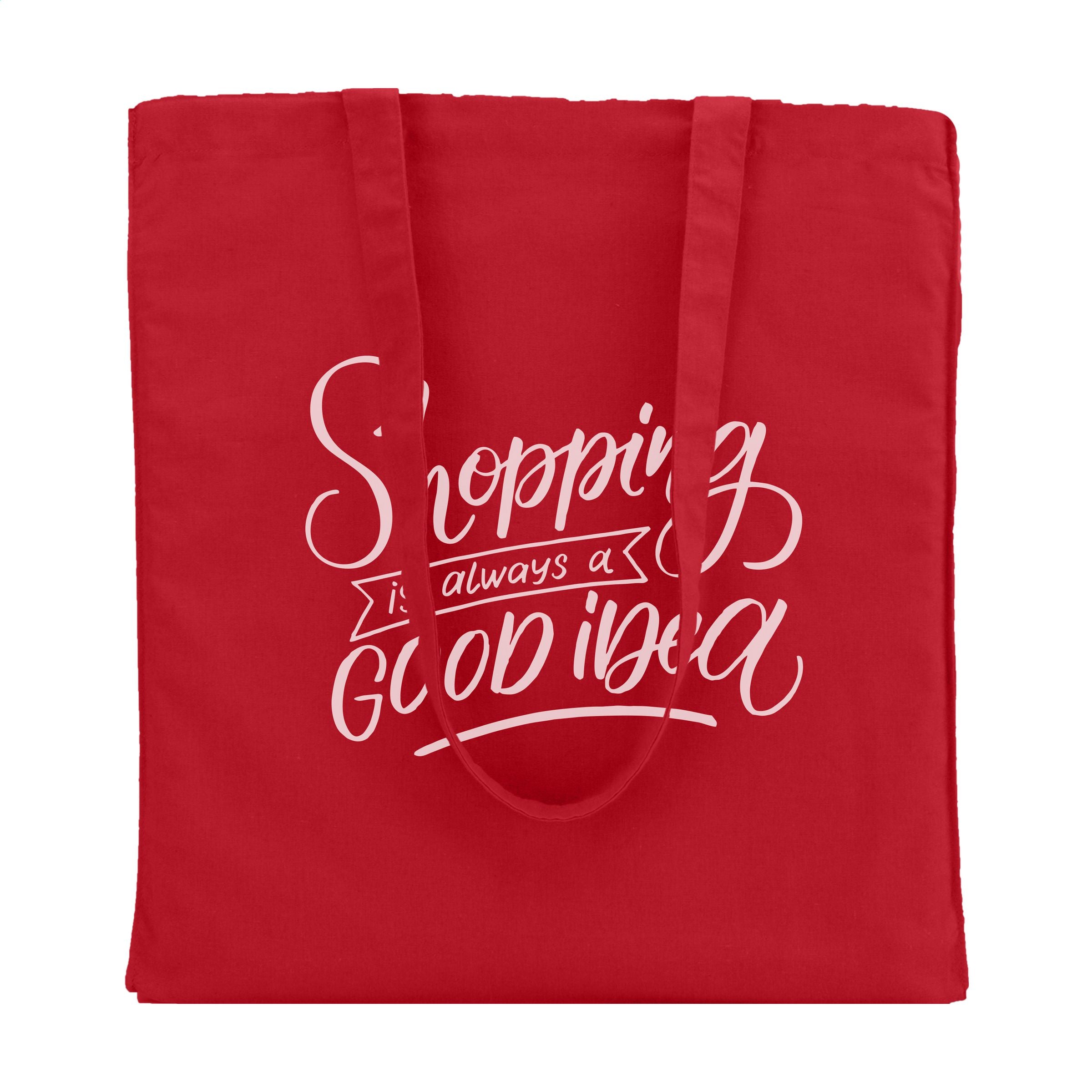 Colour Square Bag (160 g/m²) Baumwolltasche - Rot - Galerieansicht 3