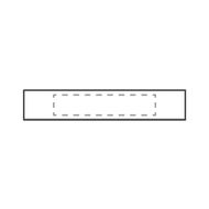 Lasergravur auf der zweiten Seite 100 x 20 mm 3736