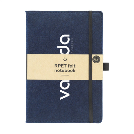 Felty GRS RPET Notebook A5 Notizbuch - Dunkelblau