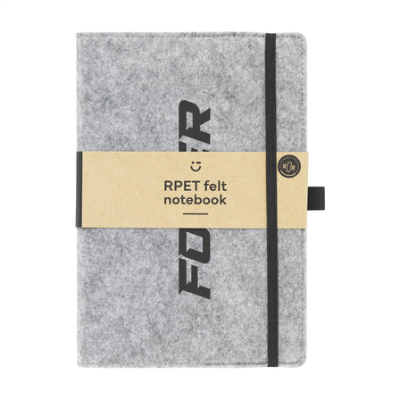 Felty GRS RPET Notebook A5 Notizbuch - Grau