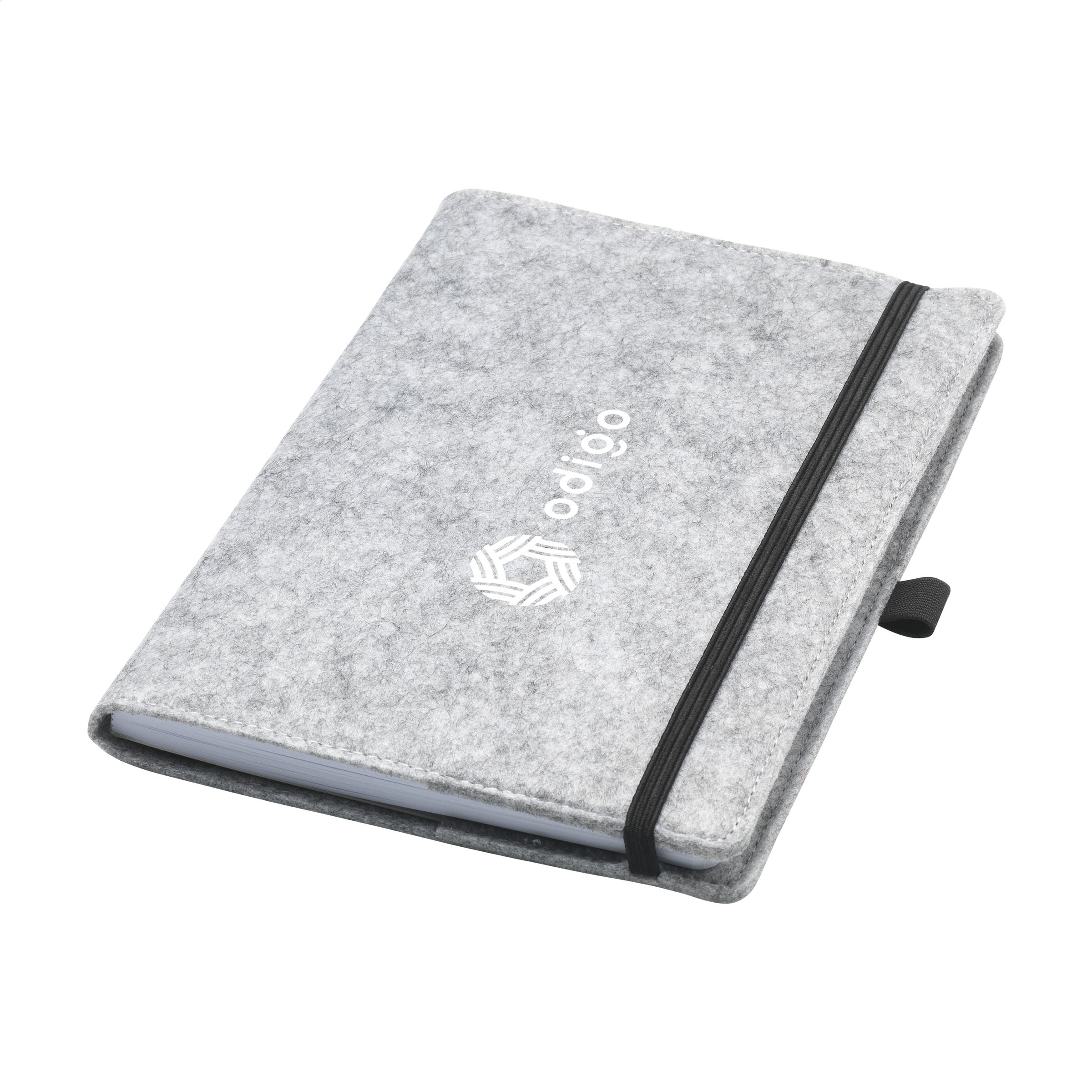 Felty GRS RPET Notebook A5 Notizbuch - Grau