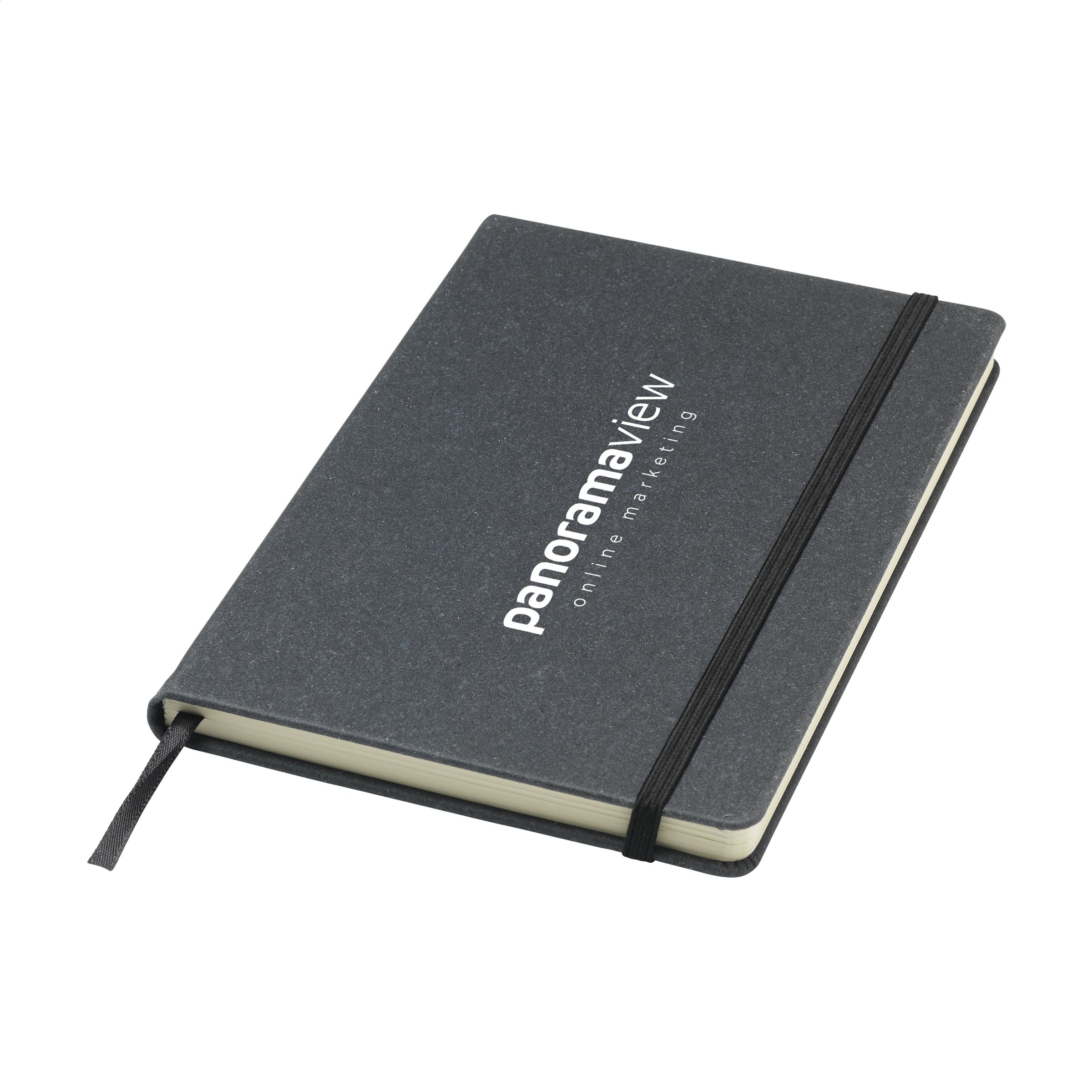 Montana Recycled Leather Notebook A5 - Schwarz