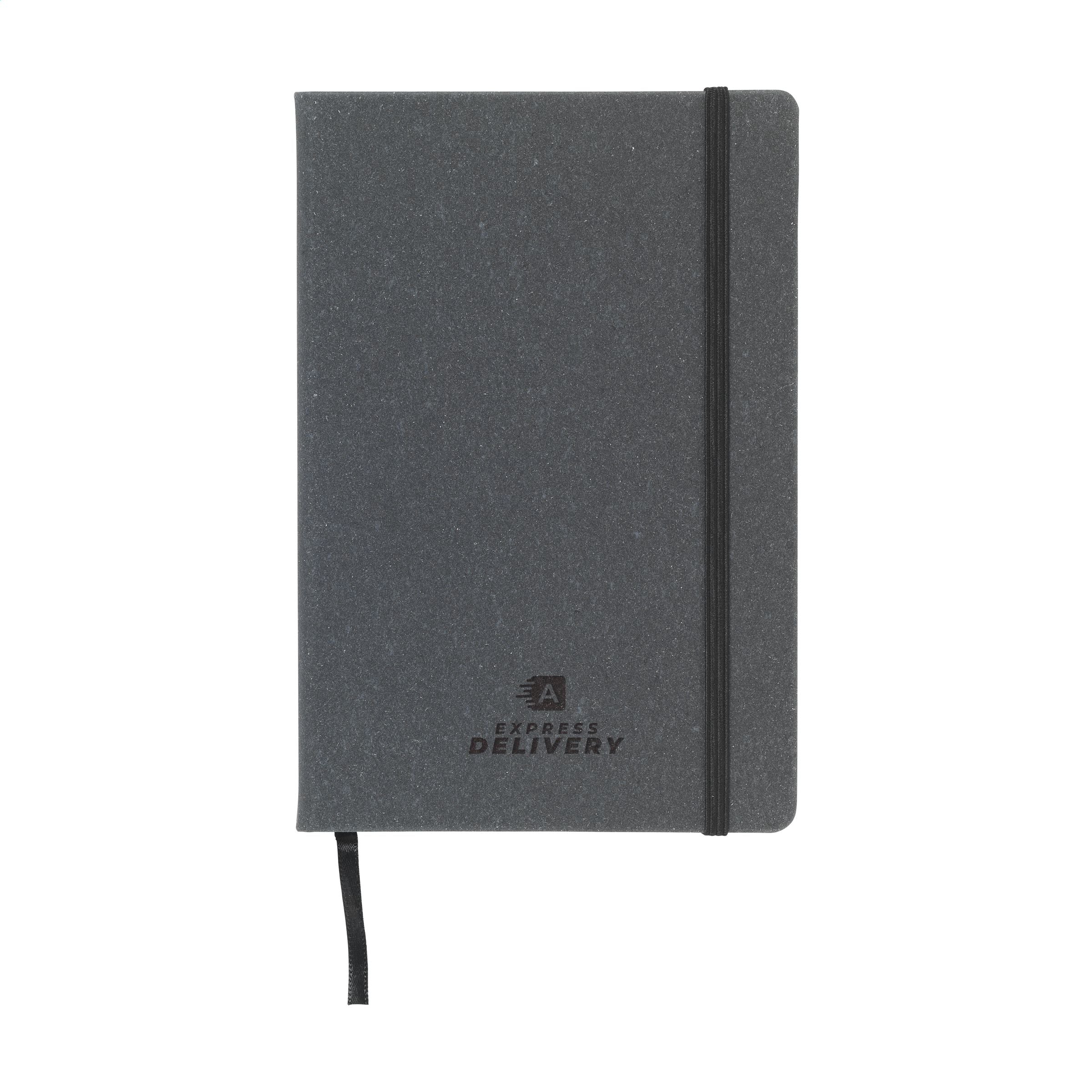 Montana Recycled Leather Notebook A5 - Schwarz