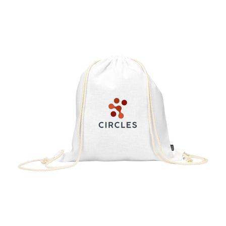 PromoColour GRS Recycled Cotton Backpack (150 g/m²) - Weiß