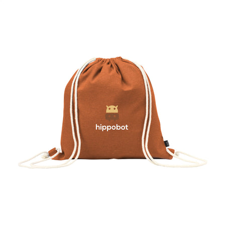 PromoColour GRS Recycled Cotton Backpack (150 g/m²) - Orange