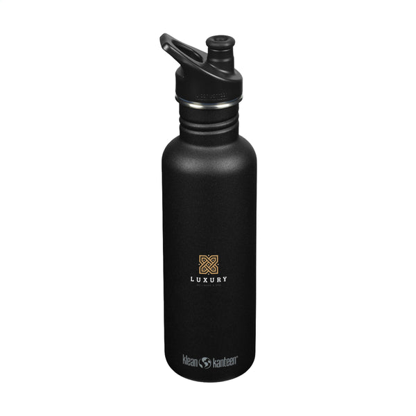 Klean Kanteen Classic Recycled Water Bottle 800 ml - Schwarz