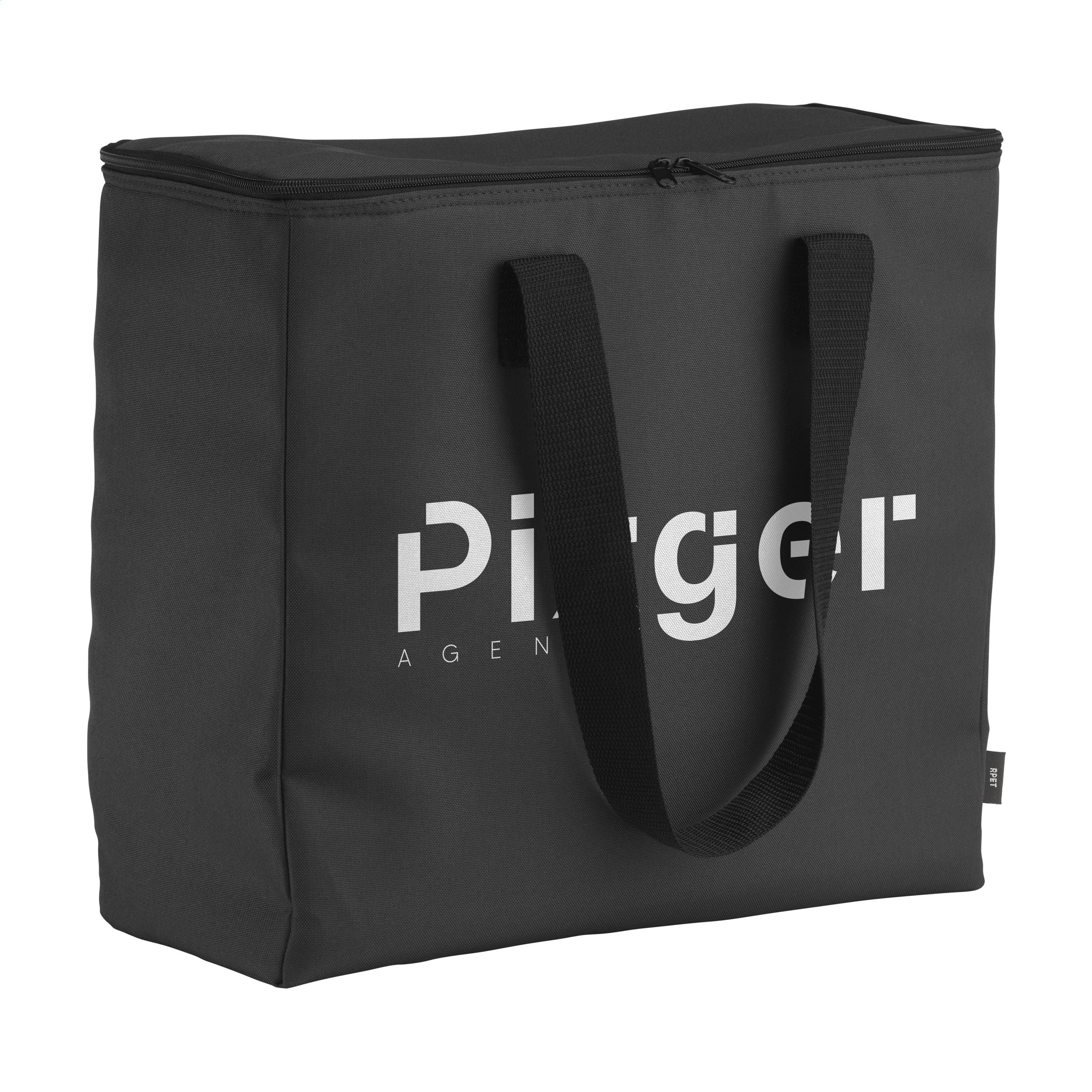 RPET Freshcooler-XL Kuhltasche - Schwarz