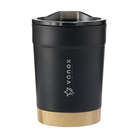 Kobe Bamboo RCS Recycled Steel 350 ml Kaffeebecher - Schwarz