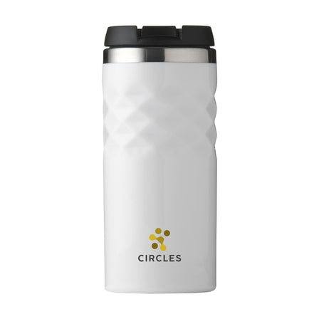 Geometric Mug RCS Recycled Steel 280 ml Thermobecher - Weiß