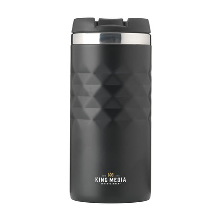 Geometric Mug RCS Recycled Steel 280 ml Thermobecher - Schwarz