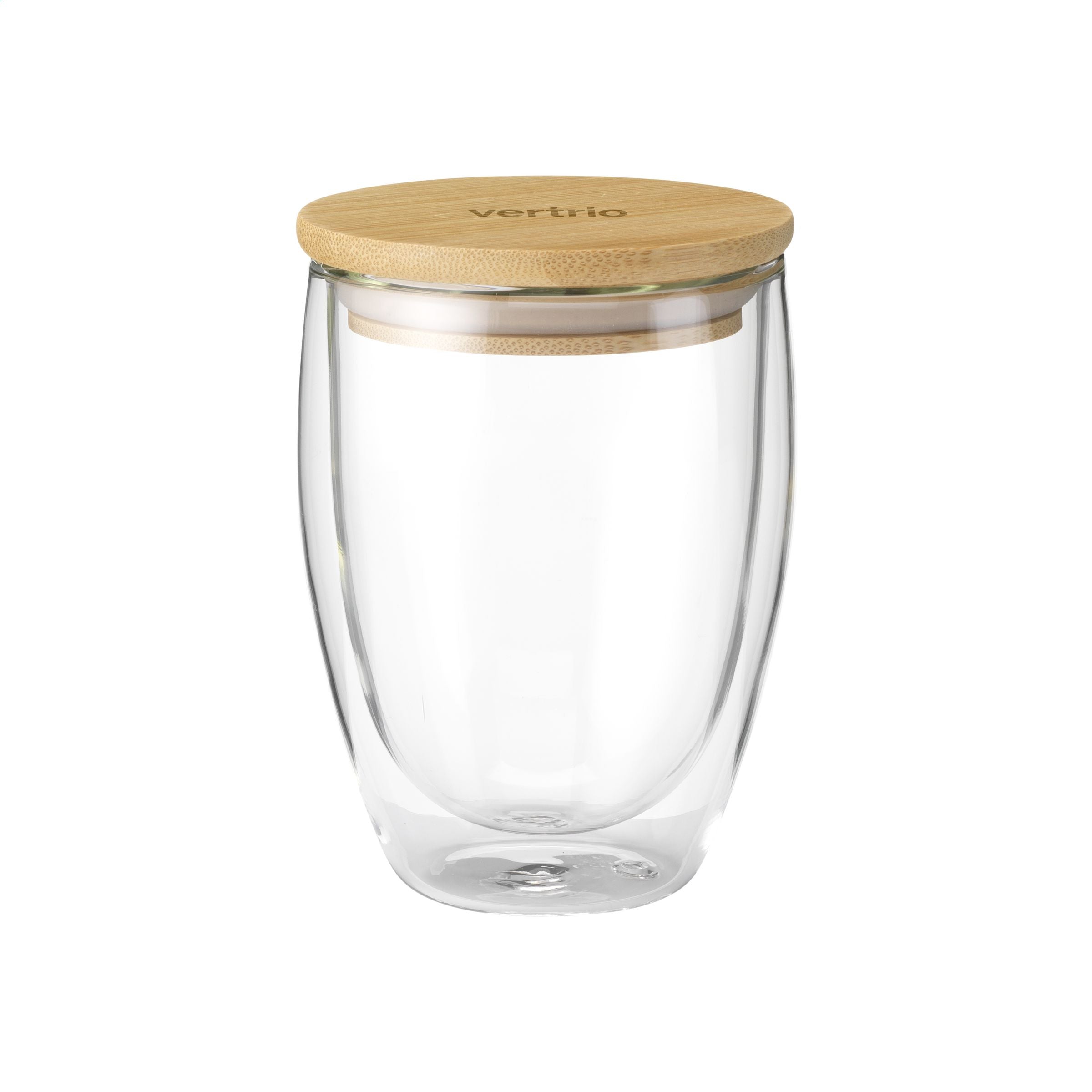 Alba 350 ml doppelwandiges Glas - Transparent