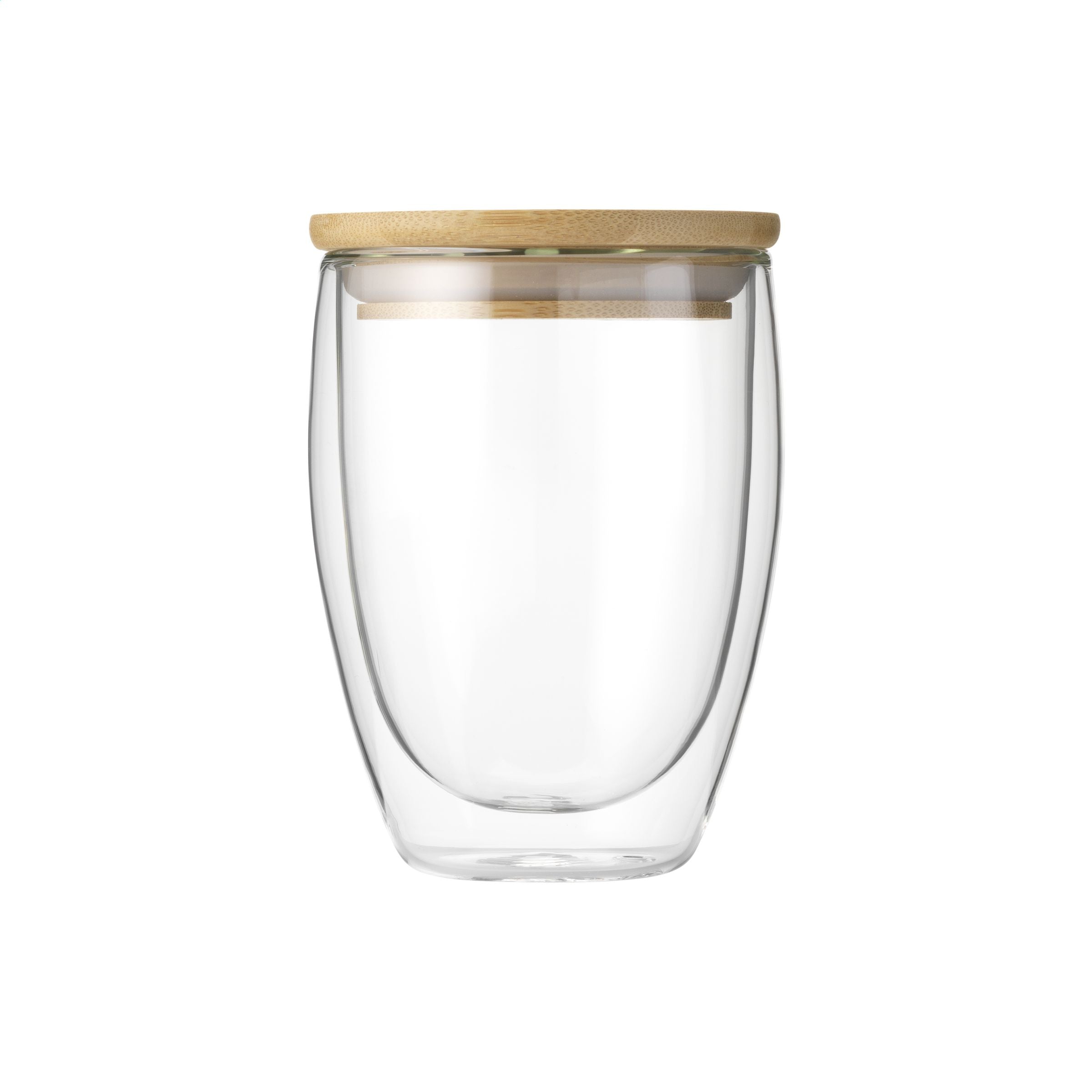 Alba 350 ml doppelwandiges Glas - Transparent