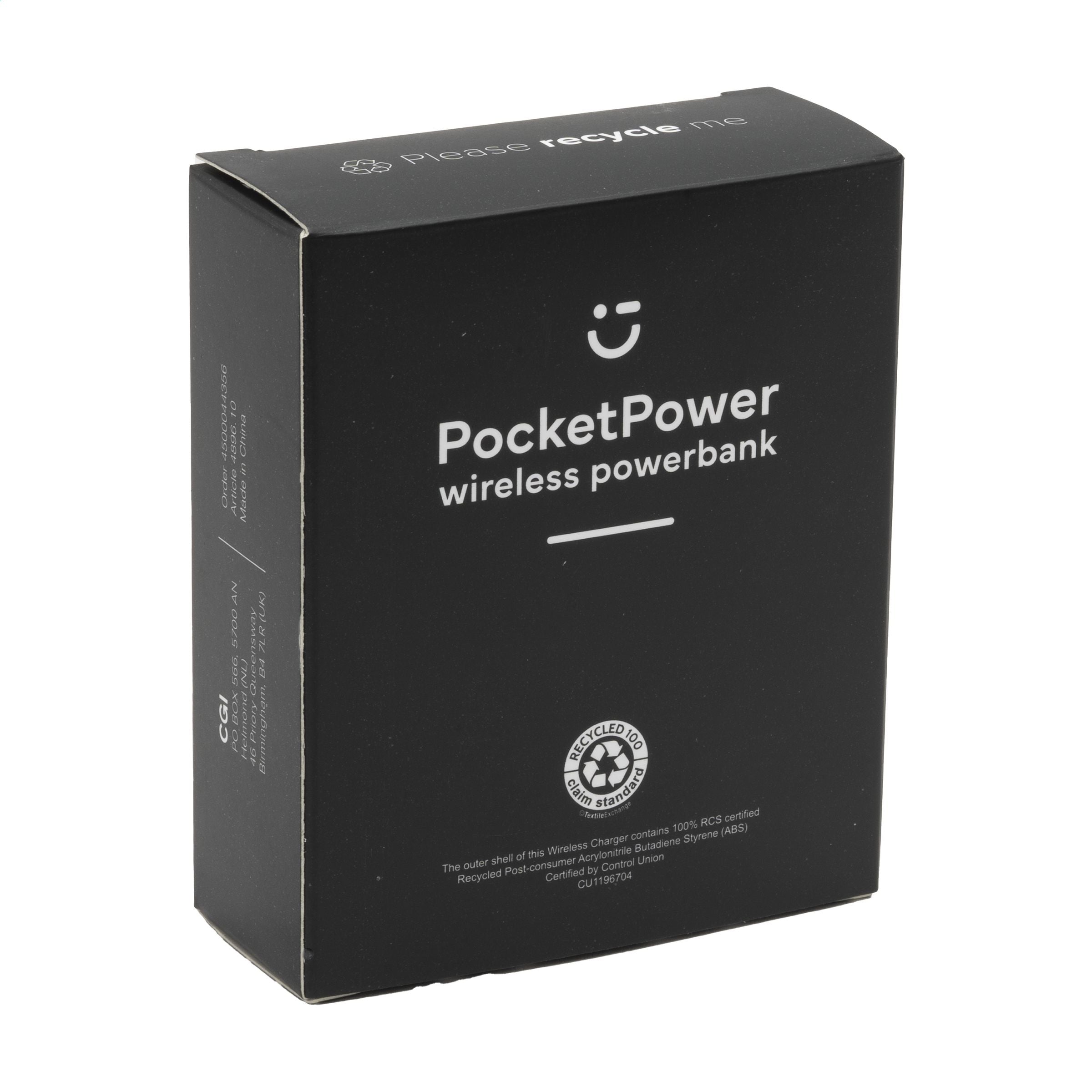 PocketPower 10000 Wireless Powerbank kabellos laden - Weiß