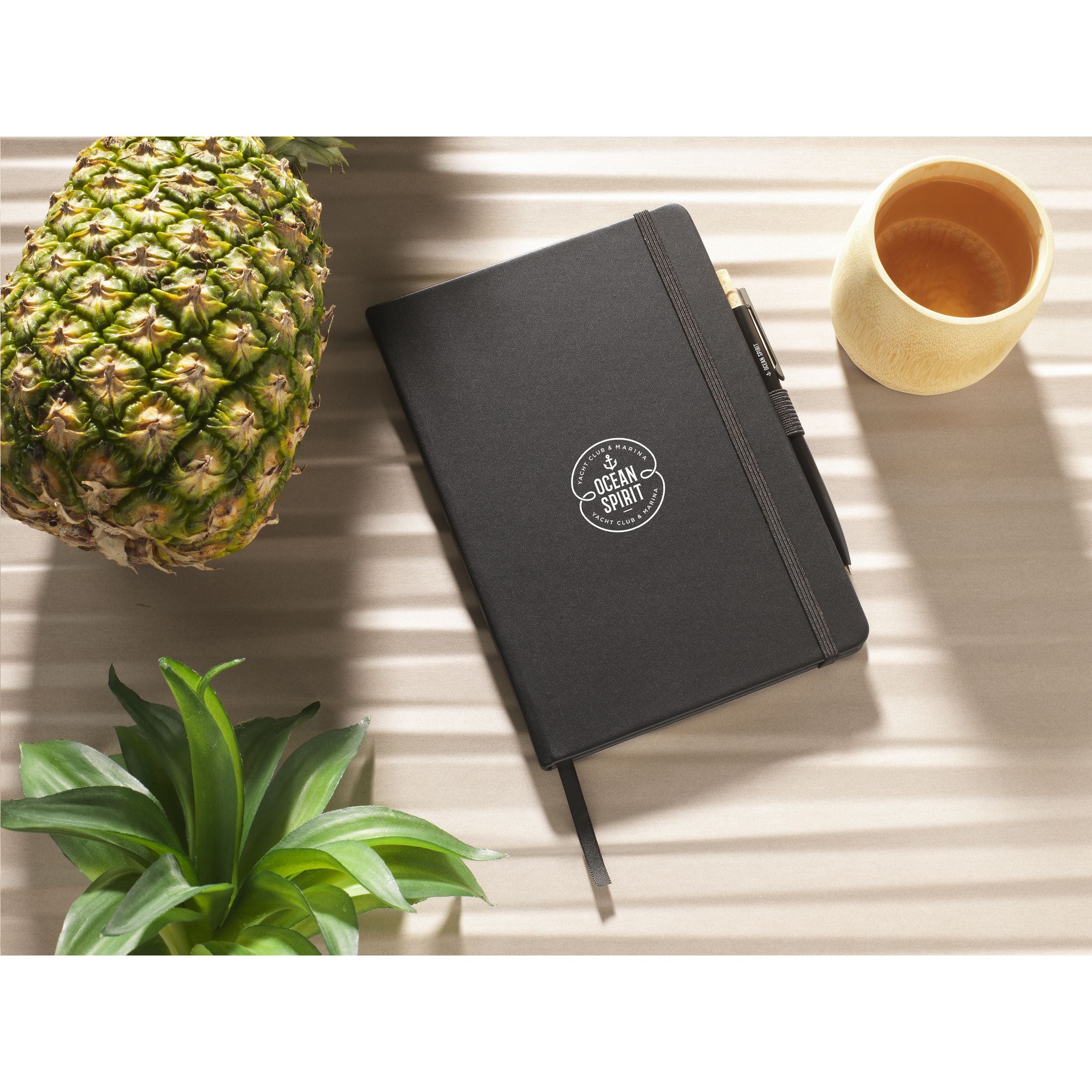 Pineapple Notebook Notizbuch - Schwarz