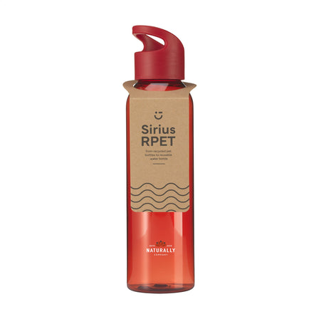 Sirius GRS RPET 650 ml Trinkflasche - Rot/Rot