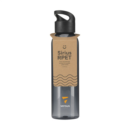 Sirius GRS RPET 650 ml Trinkflasche - Schwarz/Schwarz