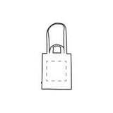 Bild der Druckfläche von Siebdruck auf der zweiten Seite in Schwarz oder Weiß 240 x 240 mm 5231