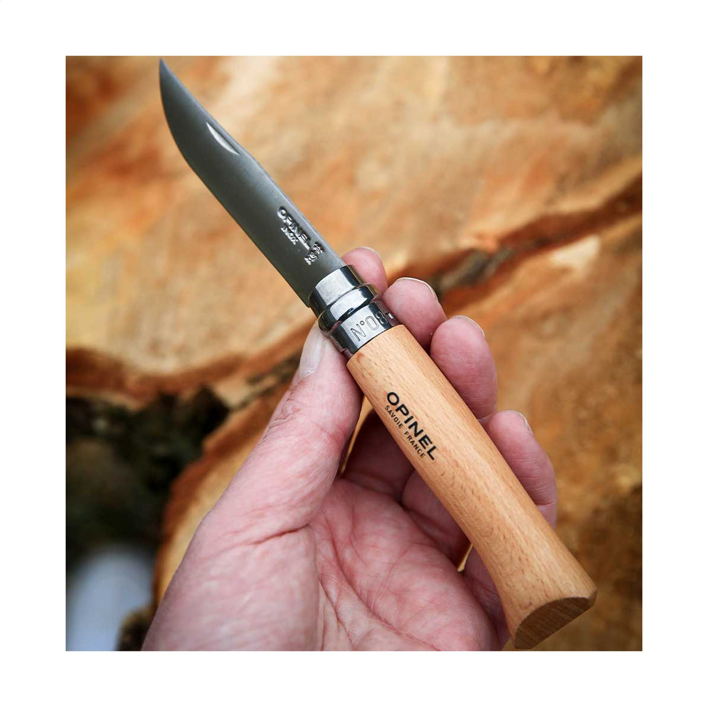 Opinel Inox No 08 Taschenmesser - Holz