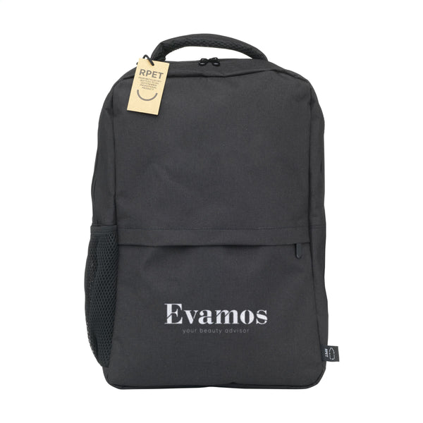 15 L Finley GRS RPET Laptop Backpack Rucksack - Schwarz