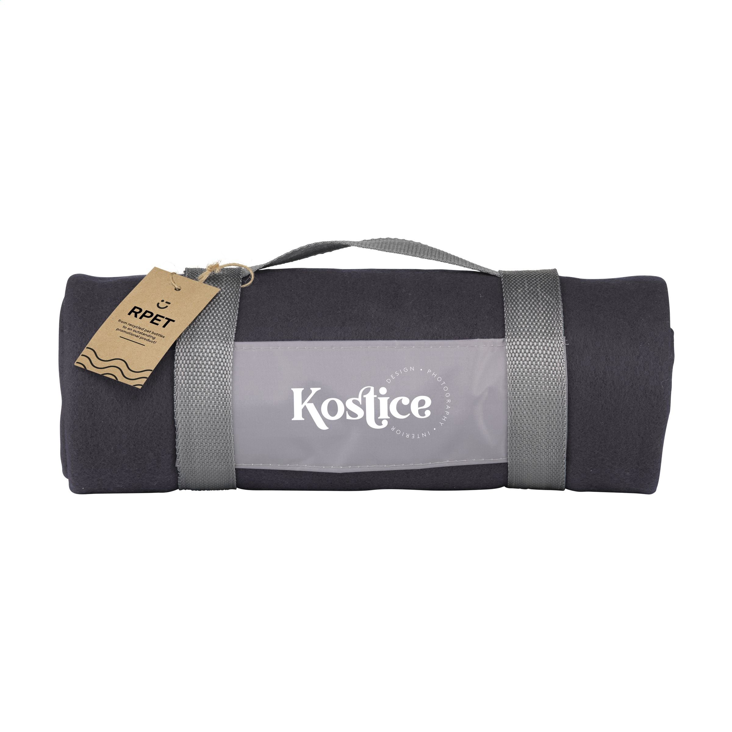 SuperSoft RPET (180 g/m²) Fleecedecke - Schwarz - Galerieansicht 2