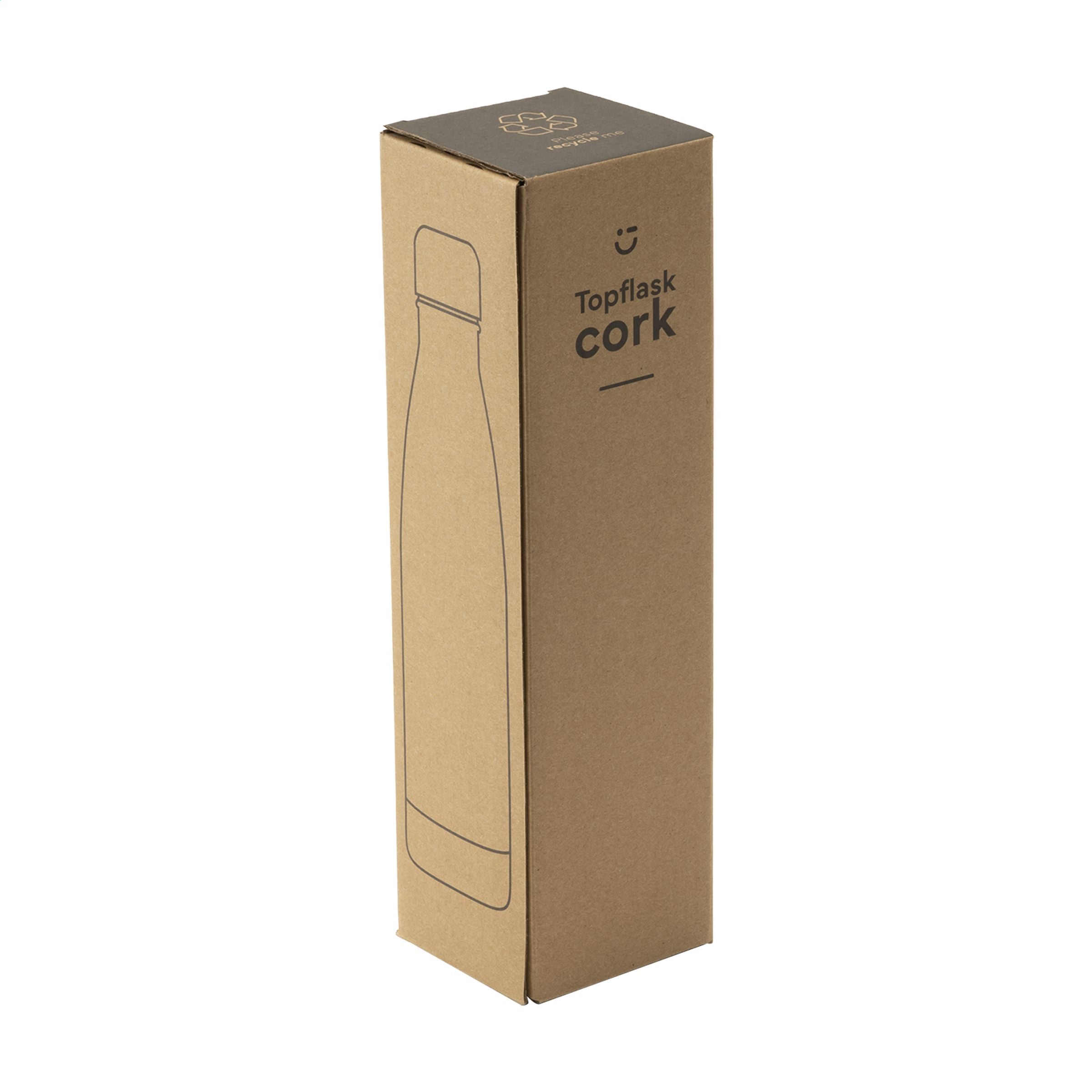 Topflask Cork 470 ml Trinkflasche - Weiß