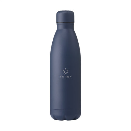 Topflask Premium RCS Recycled Steel 500 ml Trinkflasche - Dunkelblau