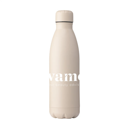 Topflask Premium RCS Recycled Steel 500 ml Trinkflasche - Beige