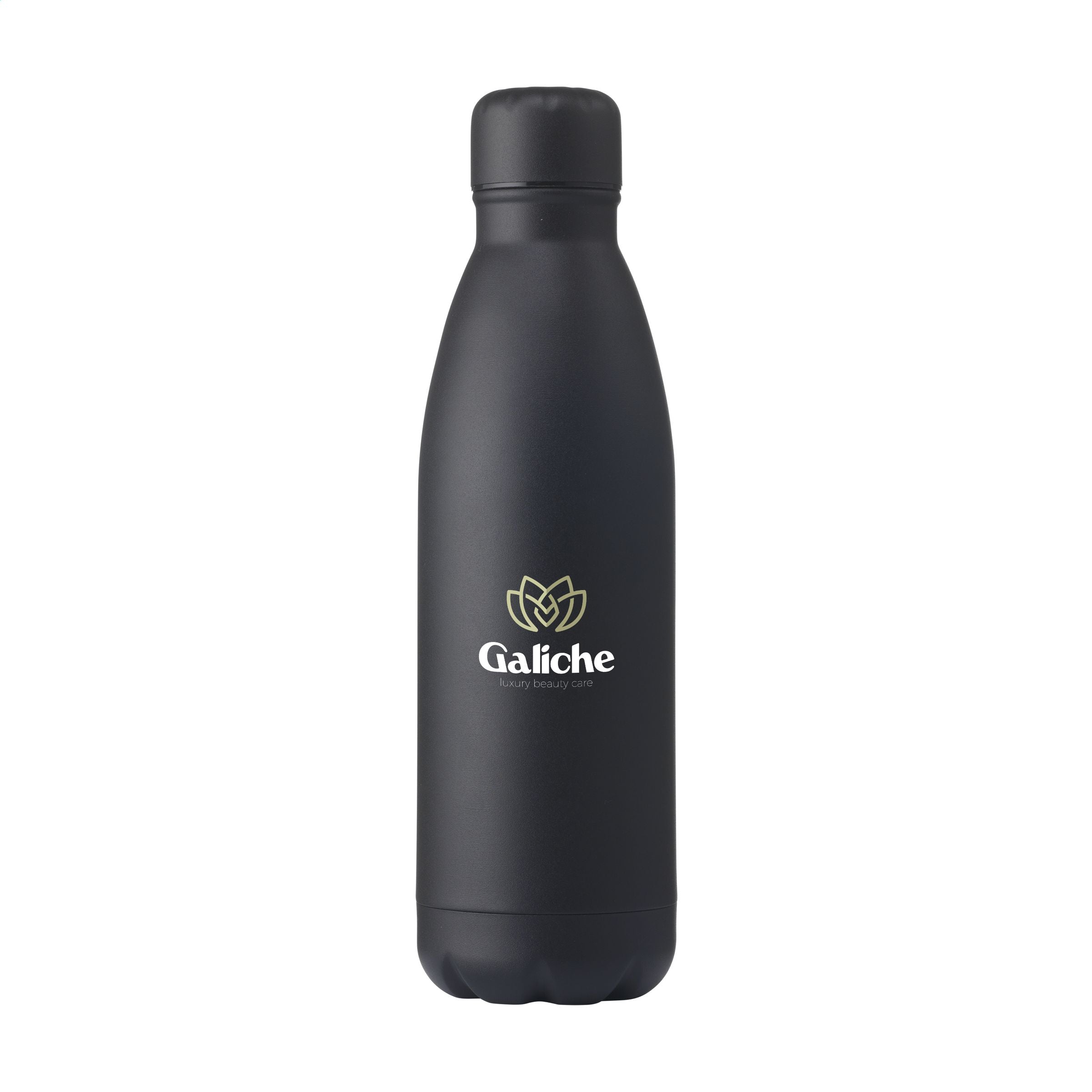 Topflask Premium RCS Recycled Steel Trinkflasche - Schwarz