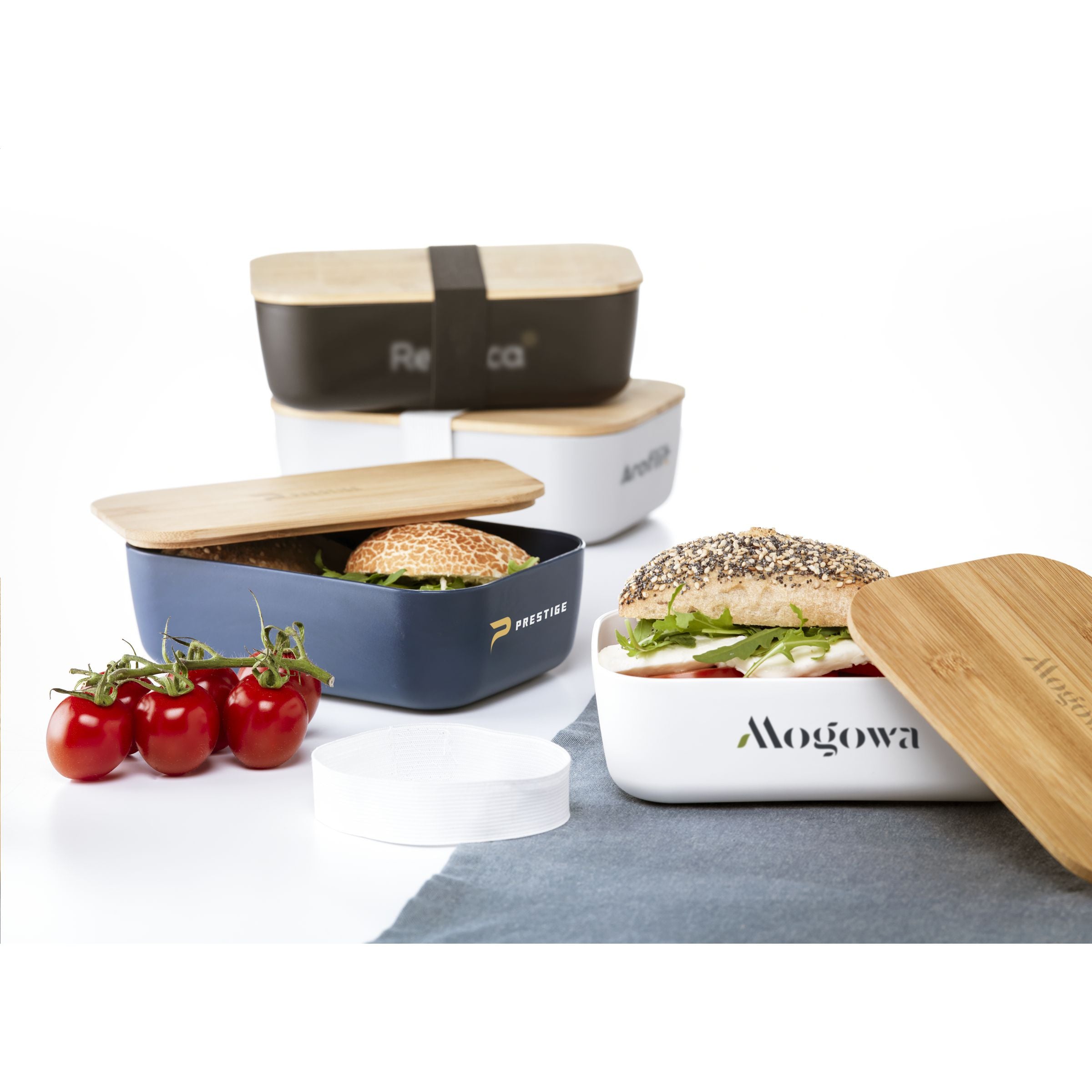 Midori Bamboo Lunchbox - Schwarz