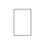 Bild der Druckfläche von Digitaldruck auf Vorderseite, individuelle Namen 135 x 200 mm 5810