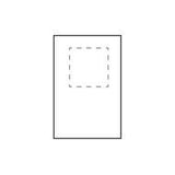 Bild der Druckfläche von Siebdruck auf der Rückseite oben 80 x 80 mm 5813
