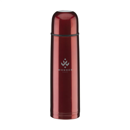 ThermoColour RCS Recycled Steel 500 ml Thermoflasche - Metallic rot