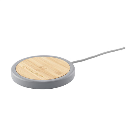 Lidos Stone ECO 10W Wireless Charger kabell. Ladegerät - Bambus