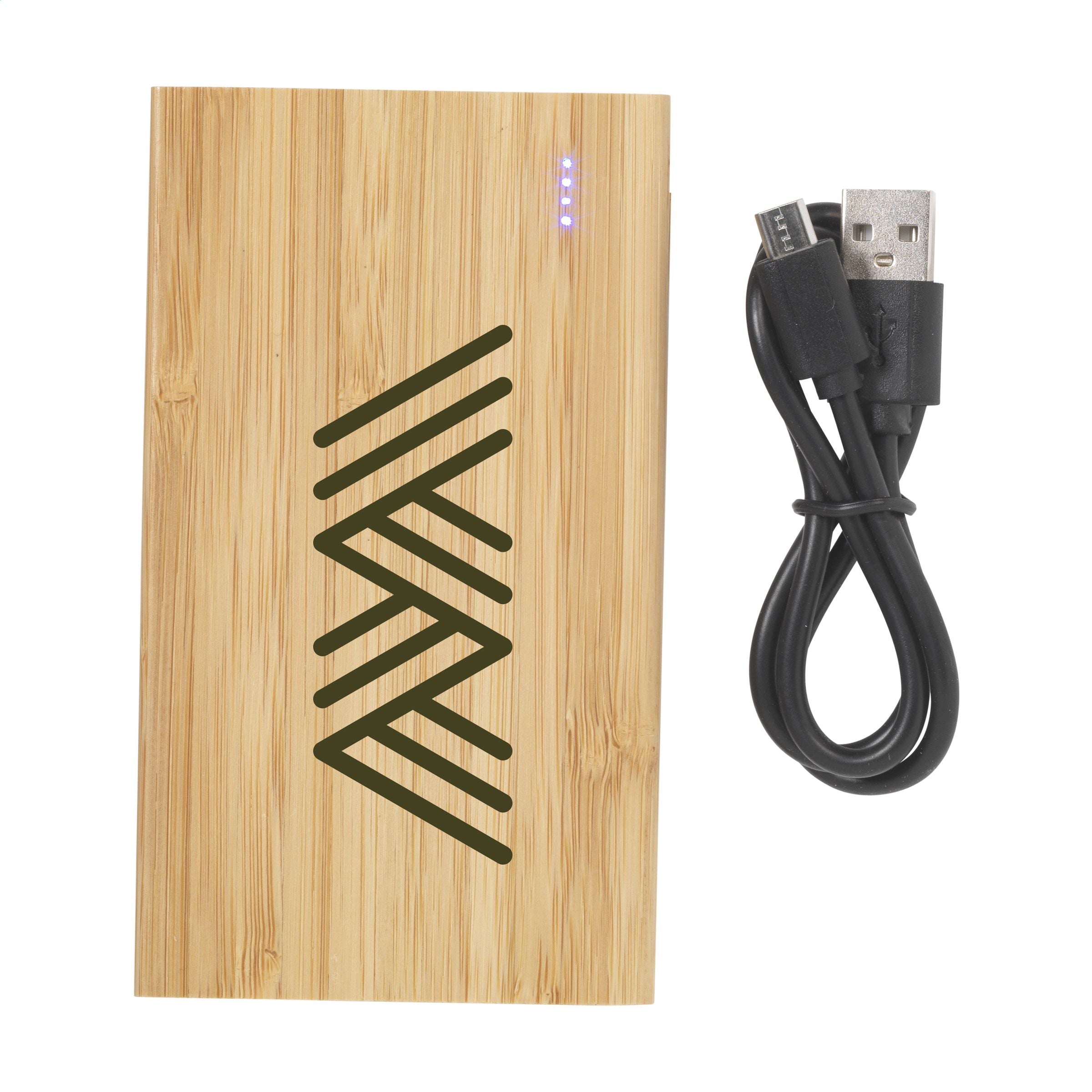 Bamboo 4000 Powerbank externes Ladegerät - Bambus