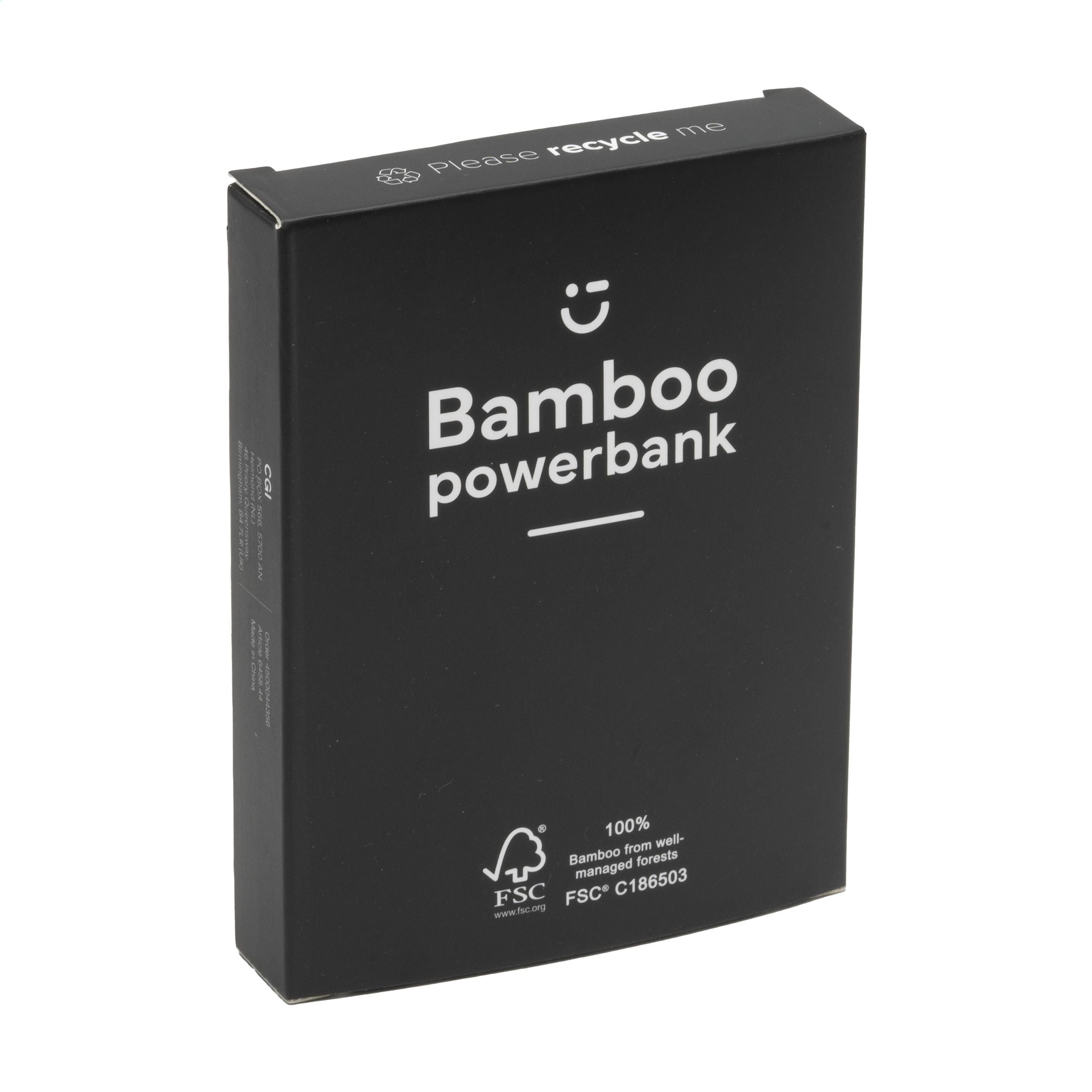 Bamboo 4000 Powerbank externes Ladegerät - Bambus